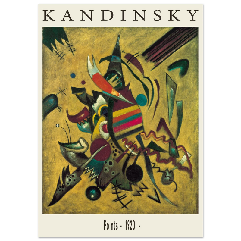 Points by Wassily Kandinsky 1920 Poster reproduction Fine art Matte paper