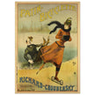 Richard Choubersky print Patin Bicyclette. Art Nouveau bicycle advertising poster. decoration.