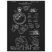 Winding Mechanism for Time Pieces, vintage clock patent .