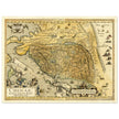 Vinatge old map of China Ancient asian cartography by Abraham Ortelius.
