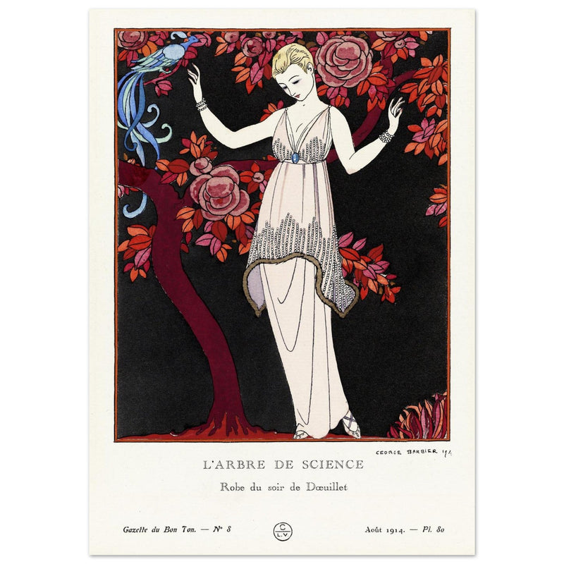 George Barbier The Tree of Knowledge vintage illustration 1914.
