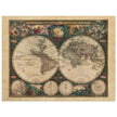 Double hemisphere old world map by Frederik de Wit. Nova Totius Terrarum Orbis Tabula