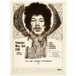 Jimy Hendrix vintage concert poster . Performance in Madison Wisconsin in 1970.