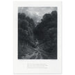 Gustave Dore illustration of King Arthur legend .Lancelot approaching the Castle of Astolat, Idylls of the King by Alfred Tennyson.