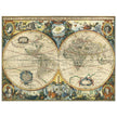 Ancient map of the world XVII Century Double Hemisphere globe map by Jacob Aertsz.