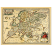 Ancient map of Europe print by Ortelius. Vintage old map reproduction poster..
