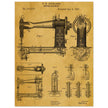 Sewing machine vintage patent 1897 by F. H Richards.