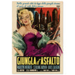 Giungla d' Asfalto ( The Asphalt Jungle ) historic italian movie poster reproduction.