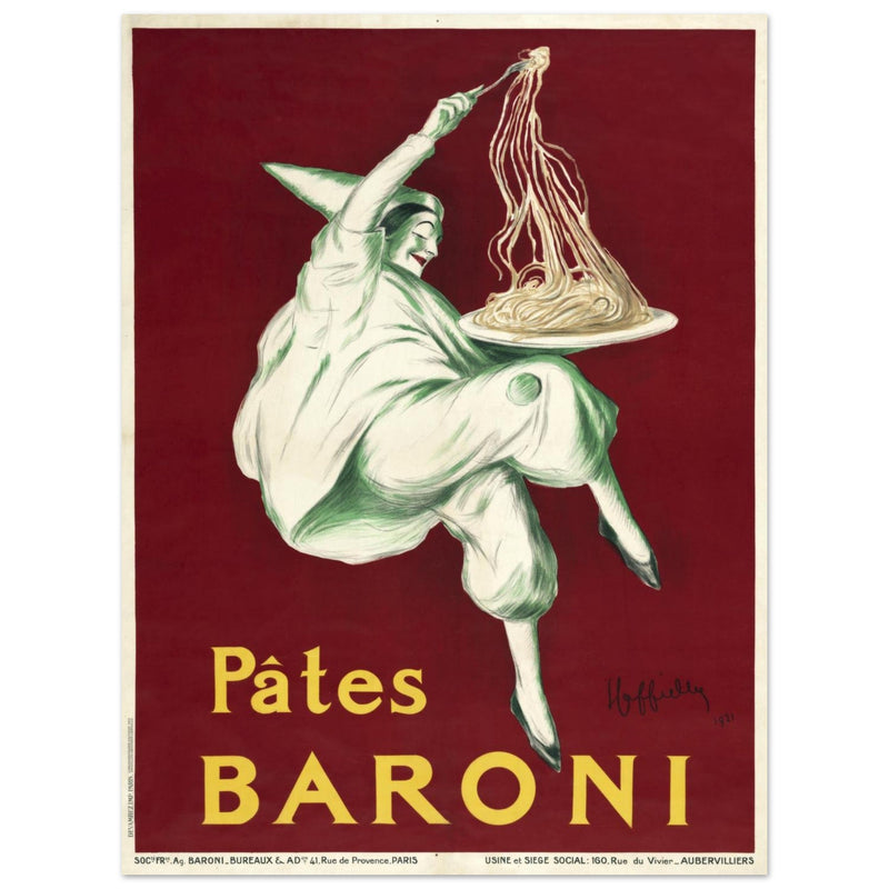 Pates Baroni advertisng poster by Leonetto Cappiello.