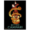 Leonardo Cappiello Bitter Campari master artwork. Vintage retro poster .