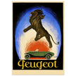 Peugot vintage advertising by Leonetto Cappiello 1925 poster .