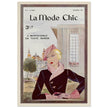 La Mode Chic old vintage fashion magazine cover from the 30s.