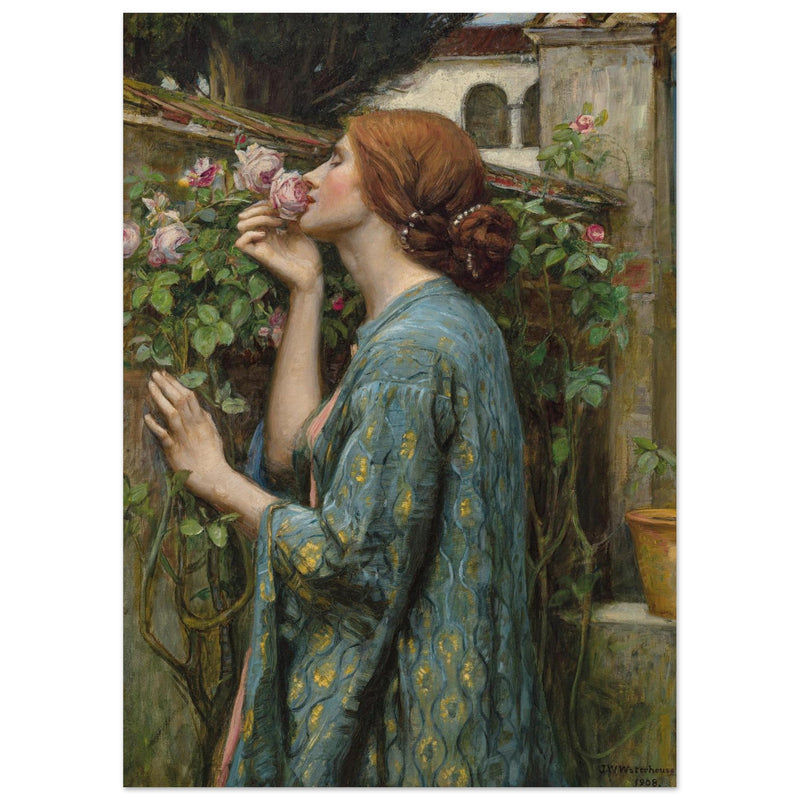 John William Waterhouse painting The Soul of the Rose