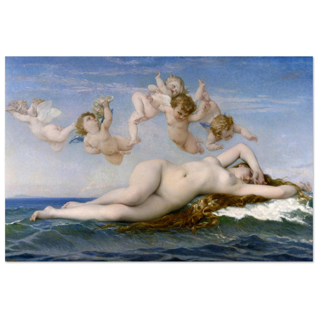 The Birth of Venus by Alexandre Cabanel 1863.  from antique painting. Greek mythology