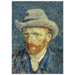 Self-portrait with grey felt hat by Vincent Van Gogh