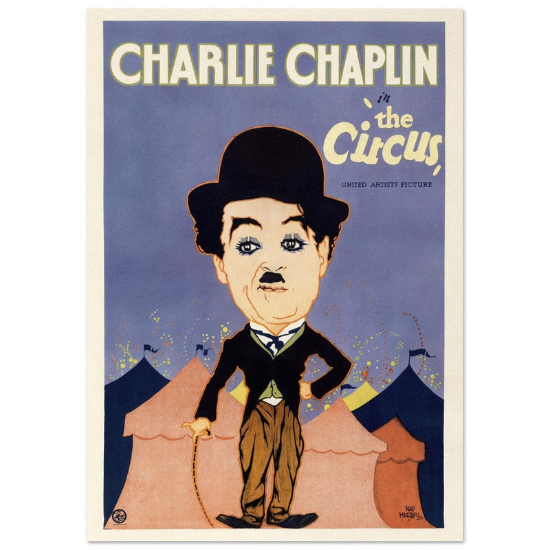 Charlie Chaplin in The Circus movie poster.