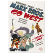 Marx Bros Go West movie poster.