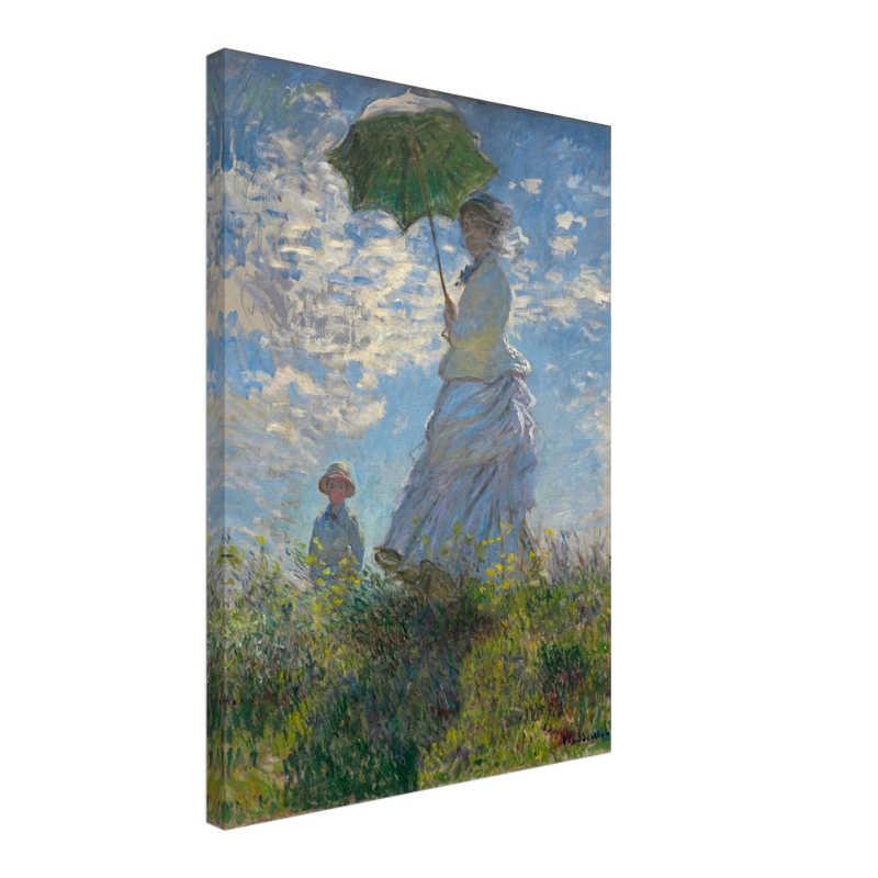 Woman with a Parasol Madame Monet and Her Son by Claude Monet