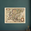 Ancient map of Europe and the Celts. Europam sive Celticam veterem by Abraham Ortelius.