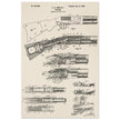 Firearm historic patent 1900. Matte paper