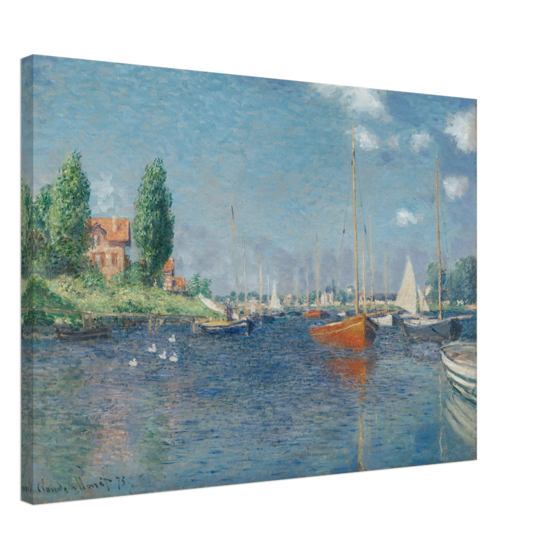 Red Boats Argenteuil by Claude Monet