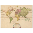 1783 Map of the world showing the distribution of mammals