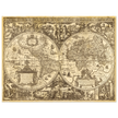 Ancient world map vintage reproduction of the XVII century by Nicolaes Geylekerck