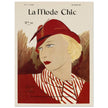 La Mode Chic old vintage fashion magazine cover from the 30s.