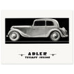 Adler Trumpf Junior Cabrio limousine car vintage print reproduction.