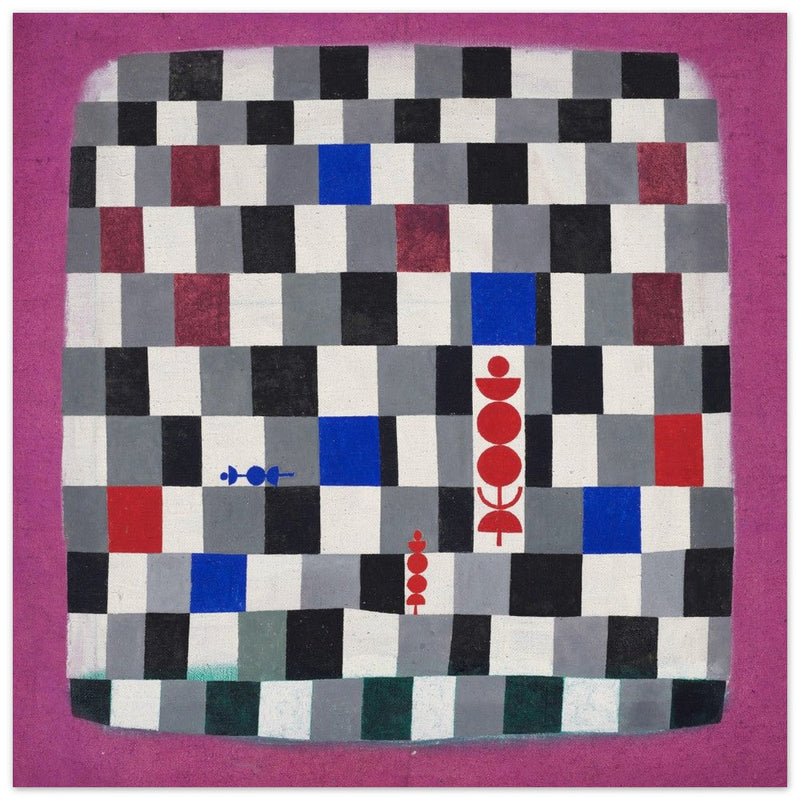 Paul Klee Super chess abstract painting.