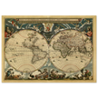 World map Nova et Accuratissima Totius Terrarum Orbis Tabula by Joan Blaeu
