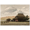 Fuji from Narusawa village by Kawase Hasui, woodblock print reproduction