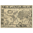 Ancient World Map   by Willem Janszoon Blaeu XVII Century.