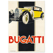 Bugatti vintage car advertising print  by René Vincent.