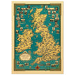 Old map of the British islands by Ernest Dudley Chase