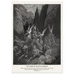 Gustave Dore The Bible engraving print . The Vision of the four chariots illustration .