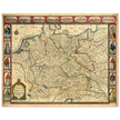The Holy Roma Empire ancient map of Germany by John speed.