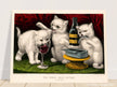 The three jolly kittens  at the feast Author Currier & Ives 1871