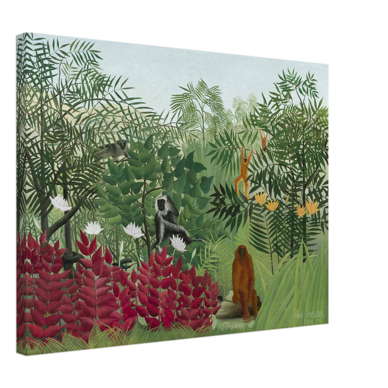 Henri Rousseau Tropical Forest with Monkeys  fine ar print