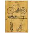 vintage motorcycle patent by G. M Holley.