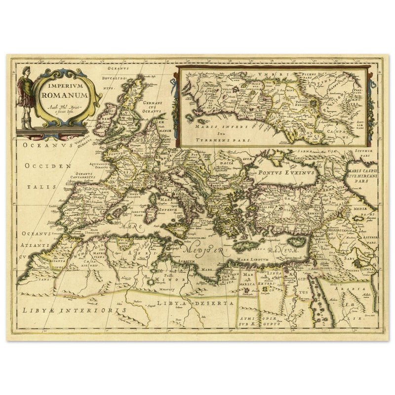The Roman Empire ancient map by Phil Briet.