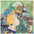 Gustav Klimt Baby cradle painting.