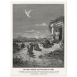 Gustave Dore The Bible engraving print . The angel Raphael and the family of Tobit.