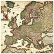 Ancient map of Europe. Nova et Accurata Totius Europæ Delineatio Vulgata" by Jacob Sandrart