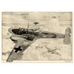 Messerschmitt Bf 110 fighter World War 2 poster