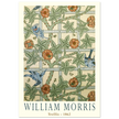 William Morris Trellis vintage wallpaper.  art print of this flower and leaves design