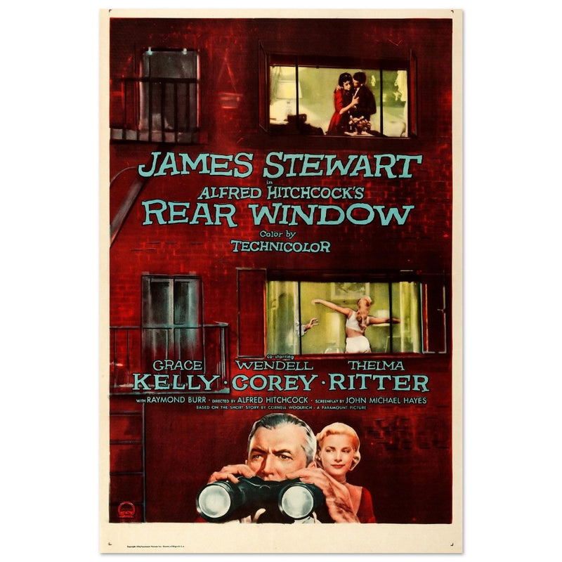 Rear Window movie poster.