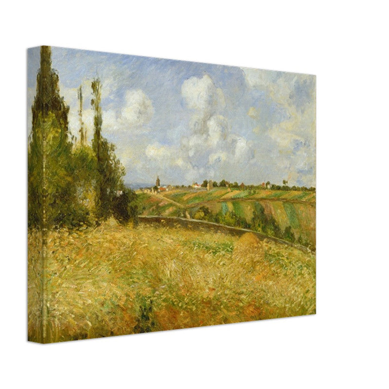 A Rye Field, Hill of Gratte Coqs Pontoise by Camille Pissarro 1877.