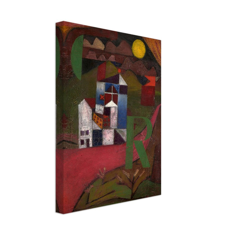 Paul Klee Villa painting.  and redesigned artwork