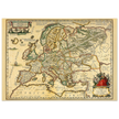 Ancient map of Europe print by Ortelius. Vintage old map reproduction poster..